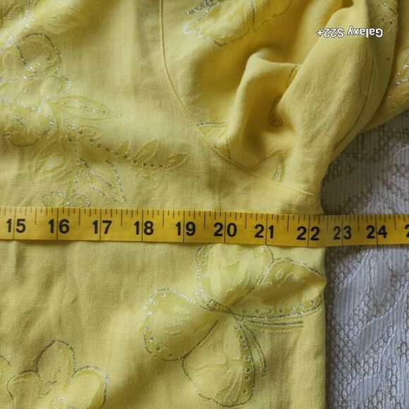 Alfred Dunner 2 piece tank and button up butterfly shirt - Picture 11 of 11